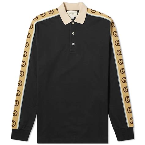 gucci yellow polo shirt|Gucci long sleeve polo shirt.